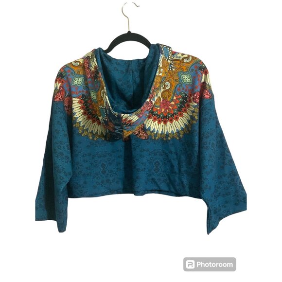 Adidas x Farm Rio Borbomix Cropped Hoodie Women's size XS - Picture 5 of 13